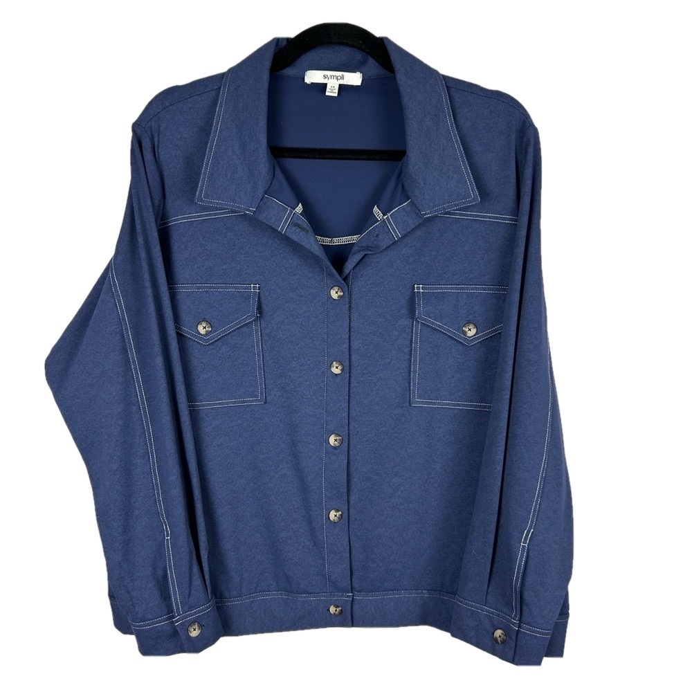 Sympli Navy Button Down Shirt
